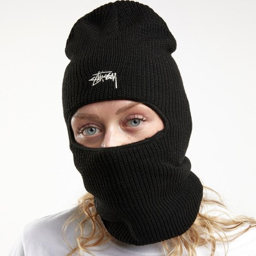 Stussy stock balaclava black - stussy,